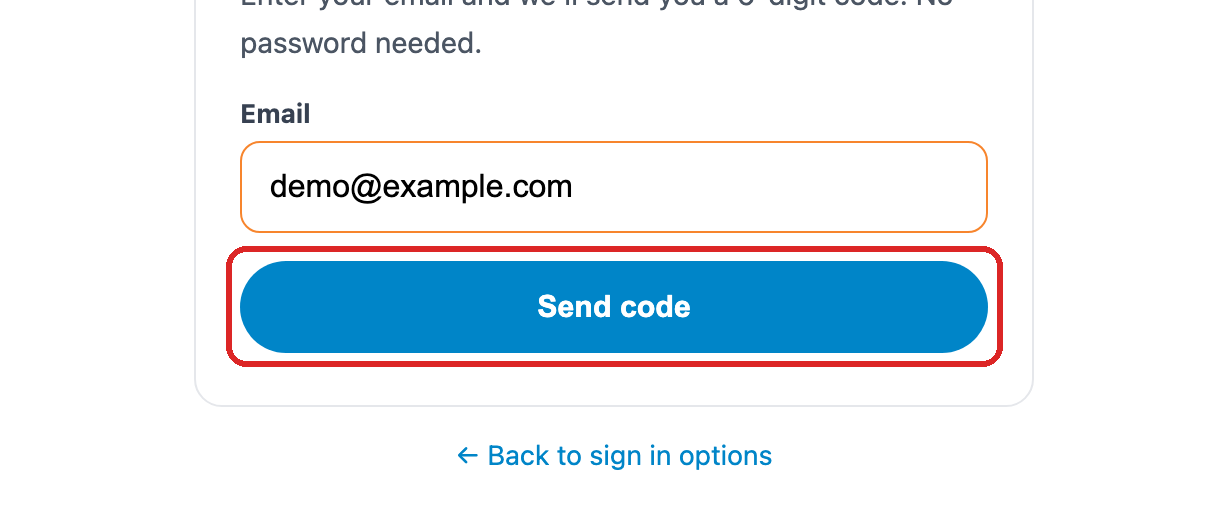 Enter the 6-digit sign-in code